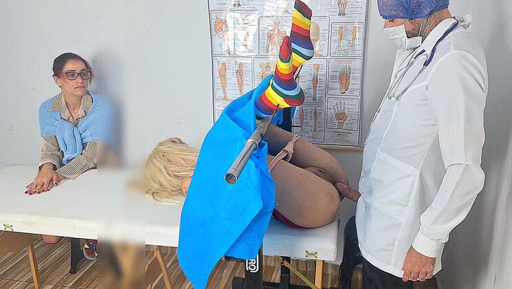 Step Mom Takes Teen Stepdaughter To First Gyno Exam - Redhead Fanny Squirting & Medical Fetish