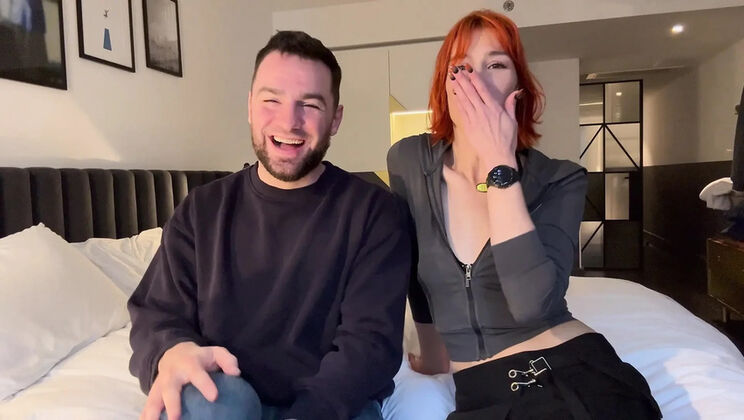 Sex Shop Adventure with Tall Skinny Redhead MILF - Rough Anal & Ass to Mouth with Big White Cock