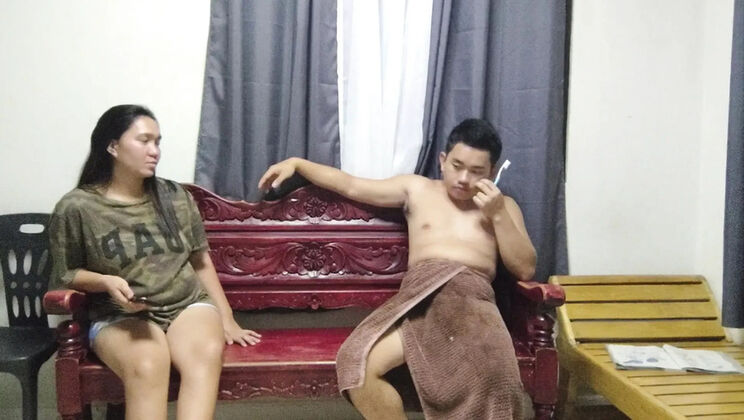 Asian Wife Pays Rent With Blowjob and Facial Cum - Amateur MILF Hardcore