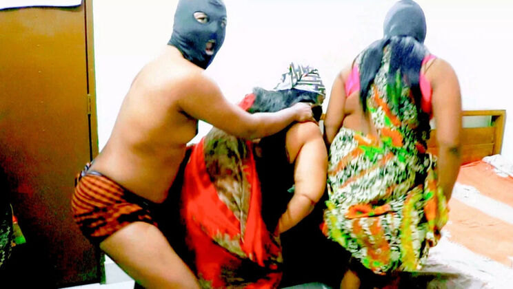 Desi threesome sex with teen and bbw - dirty bangla talk and sexy dance