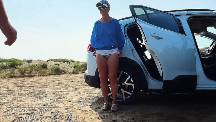 Belgian Cuckold Slave Returns for More Humiliation - Pussy Licking & Foot Domination in Car