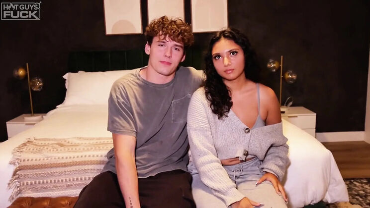 Middle Eastern Teen with Big Tits Sucks Big Cock in Hot Shower