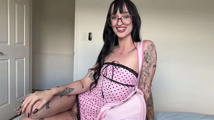 Lena Love POV Roleplay: Sharing Bed With Foreign Exchange Student - Petite Brunette Amateur Creampie