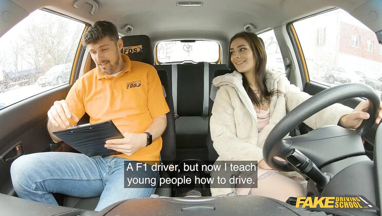 Fake Driving School Anal Sex - Kristof Cale Fucks Alexa Throat's Big Ass in Car