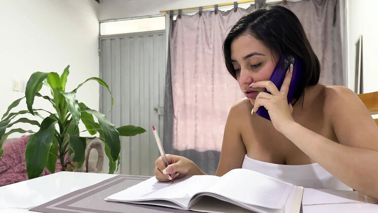 My Hairy Latina Stepsister Makes Me So Horny I Fuck Her Tight Pussy With My Hard Cock