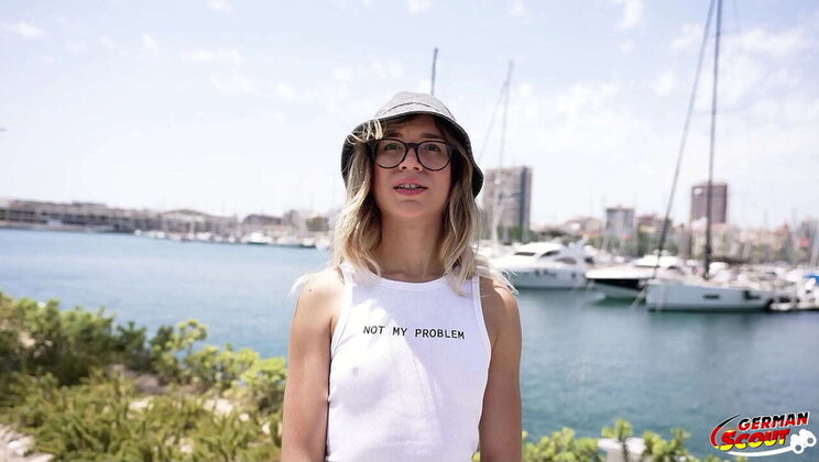 German Scout Casting: Skinny Teen Megan Love Squirts Hard on Big Cock - Rough Fuck & Real Orgasm