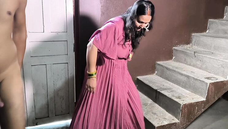 Desi Stepmom Puja Fucks Stepson Doggy Style - Horny MILF Blowjob & Taboo Sex