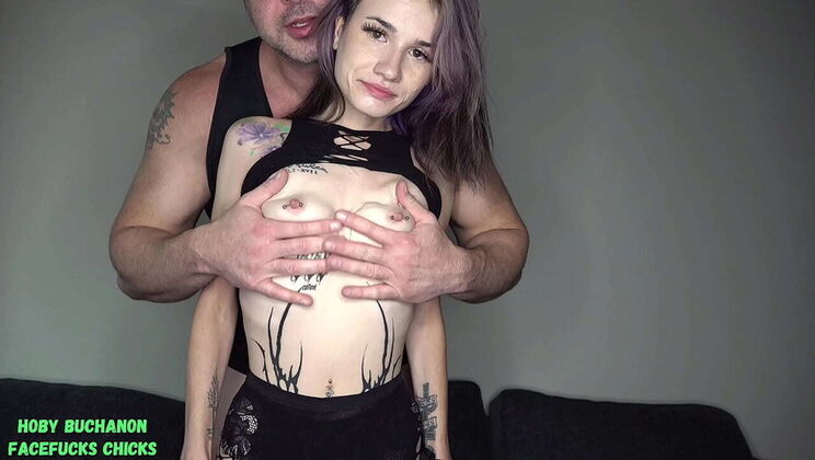 Skinny Teen Ally First Time Rough Face Fuck & Gagging - Sloppy Blowjob Deep Throat