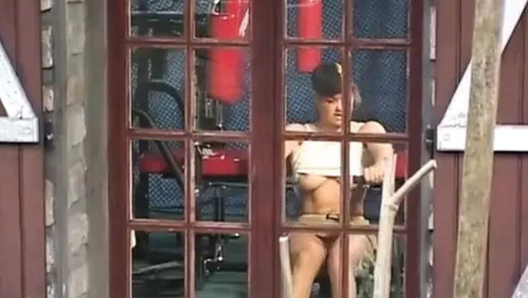 German Teen in Short Skirt Gets Anal Fuck From Gardener