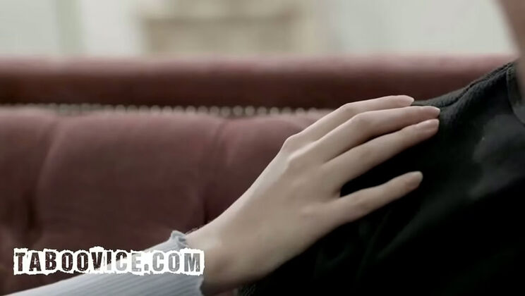 Stepdad Cheats With Stepson's Redhead GF - Hardcore Doggystyle & Blowjob