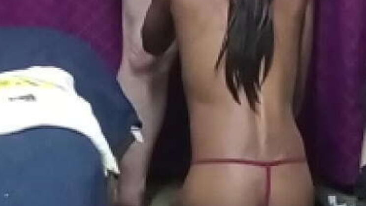 Black teen stepdaughter sucks stepdad Johnny's big cock - Step family taboo porn