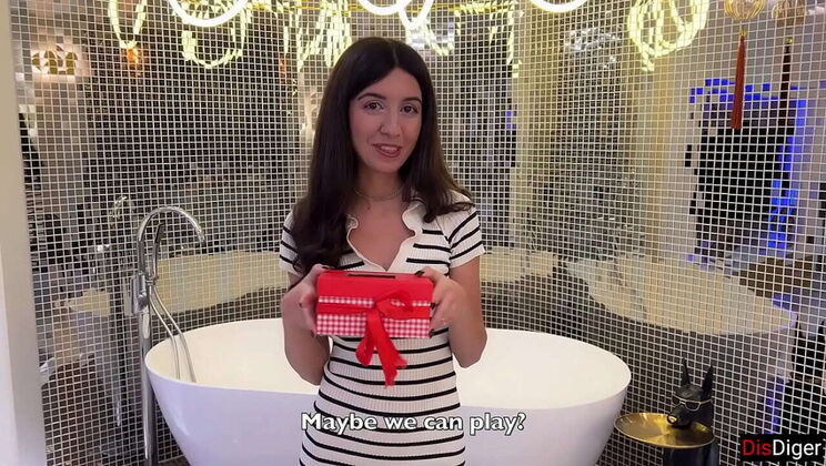 Katty West Stepsister Valentine's Day Sex - Good Deed Jar Blowjob & Rough Doggystyle with Cum in Mouth