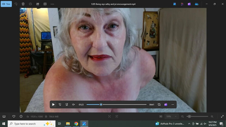 Hairy Mature Solo with Big Natural Tits - GFE Love for Ray POV