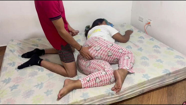 Miaandaxel Spanish Stepsister Wakes Up With Cock In Throat & Wet Pussy Hand ASMR Real Moans