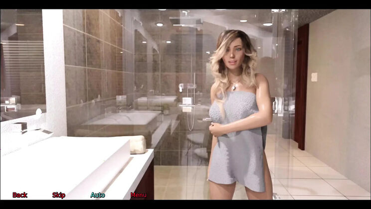 Office Wife Stacy Shower Masturbation Caught by Jack - South African 3D Animation Porn