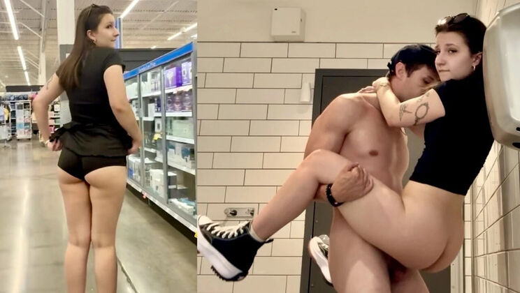Amateur Teen Brunette Public Sex With Stranger In Grocery Store