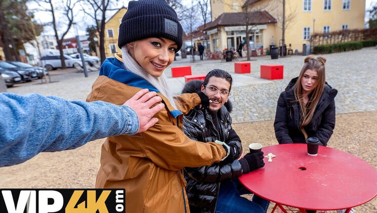 Brunette Latina Wife Veronica Leal Fucked in Cuckold Threesome Trick with Husband - Blowjob & Cum Load in 4K