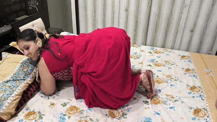 Puja's Karwa Chauth Blowjob & Cumshot - Desi Couple Doggy Style Sex in HD