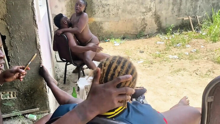 Friends Orgy Party - Amateur Gangbang with Big Ass Ebony Blowjob