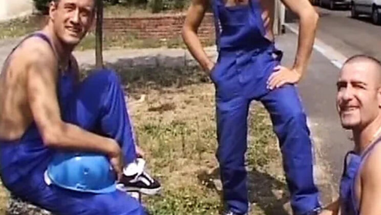 Petite French Redhead Double Penetration Threesome - Hardcore DP Fuck