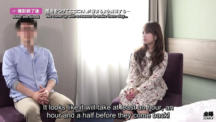 Japanese amateur babe kissing stranger in Tokyo hotel room sex experiment HD