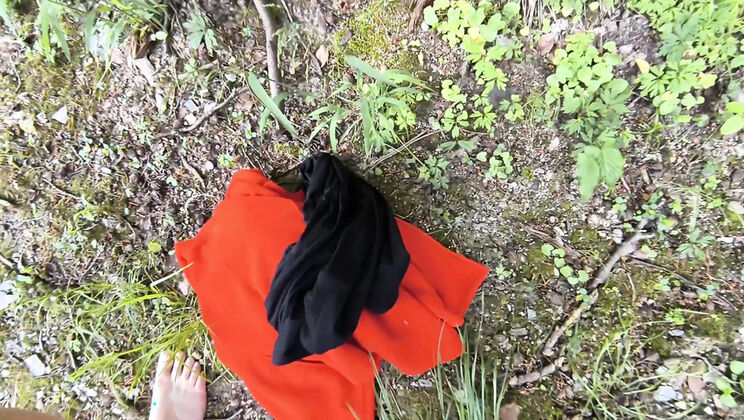 Bouncy Tits Slapped Hard - Public Naked Punishment Under Train Bridge