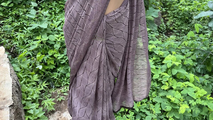 Desi Bhabhi with Big Natural Tits Fucked by Devar in Jungle Outdoor Sex