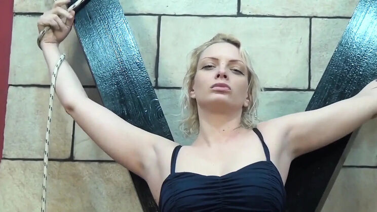 Blonde Slut Blindfolded & Punished Hard - Extreme BDSM HD