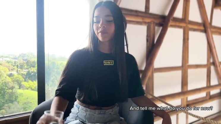 My Teacher Interviews Me Then Fucks Me Hard Until I Squirt - Petite Colombian Teen with Big Ass