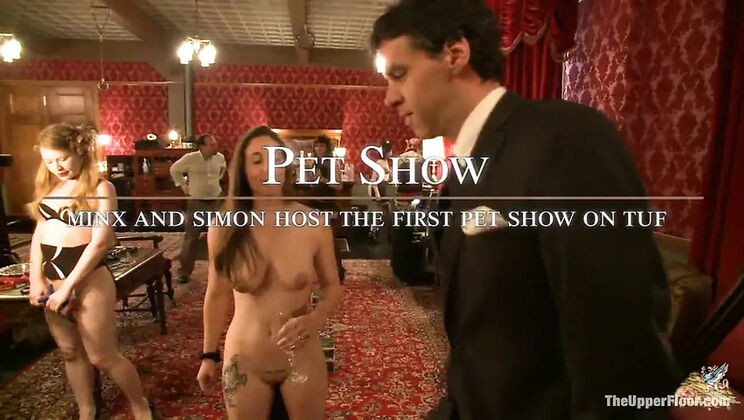 Blonde Teen Gets Spanked And Trained In Pet Play Competition