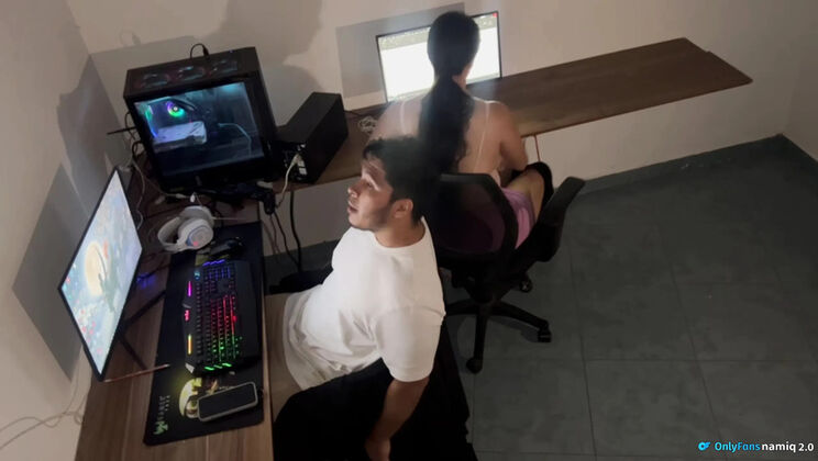 Office Mates Fuck Hard All Night - Squirting Anal & Big Tits Blowjob