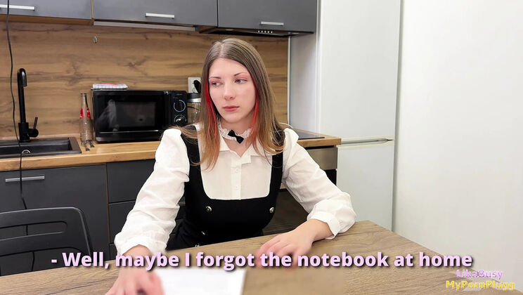 Teacher rewards horny schoolgirl with good grades for rough fuck
