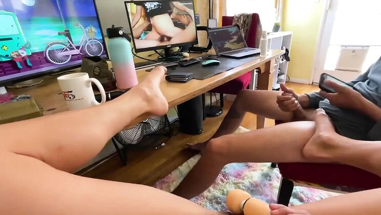 Hairy Pussy Mutual Masturbation & Cuck Role Play - My Sweet Boy Can't Be Patient