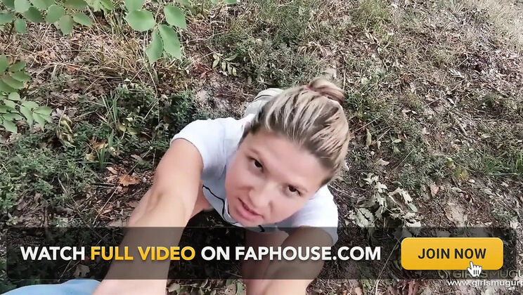 Gina Gerson and Verona Sky in a Hardcore Forest Threesome with Creampie