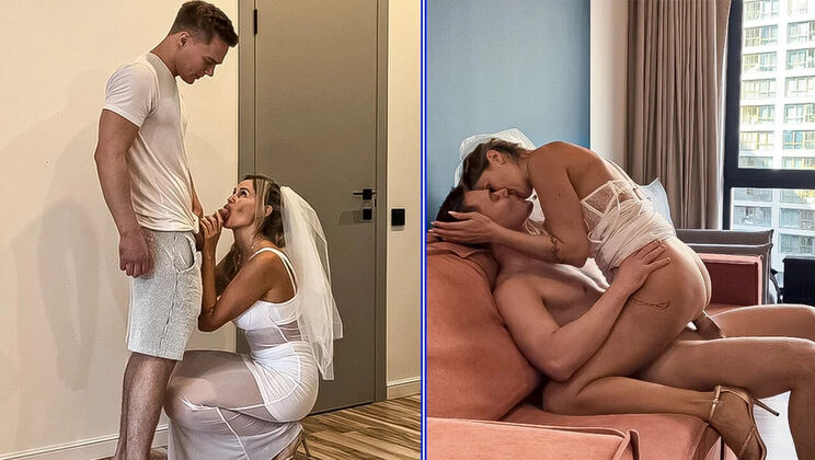 Rough Bride Cheating: Massive Cock Deep Throat & Cum In Mouth