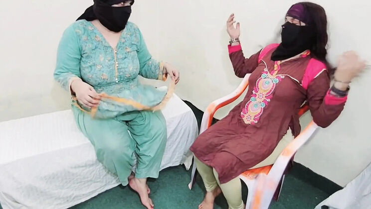 Netu gets rough anal threesome with two Indian Muslim bhabhis and devar