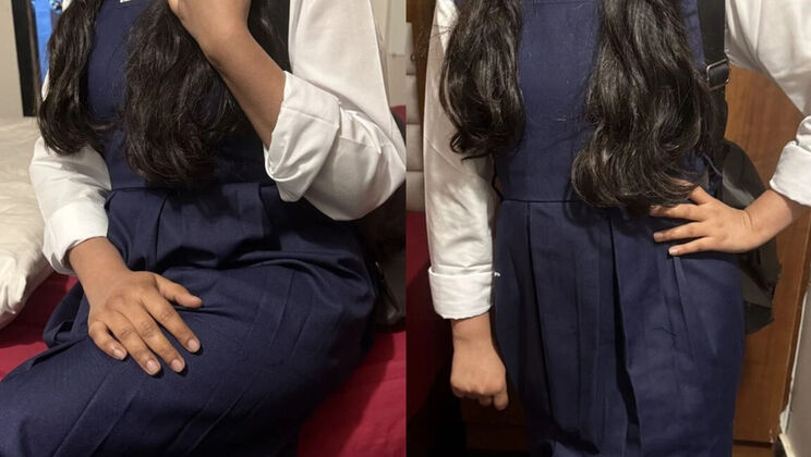Desi School Girlfriend Sneaks Out to Oyo for Fucking