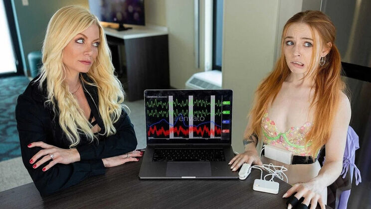 Blonde Stepmom Fails Lie Detector Test During Fingering