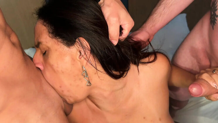 Wife's Birthday Motel Bash With Two Singles - Amateur Blowjob & Doggy Style