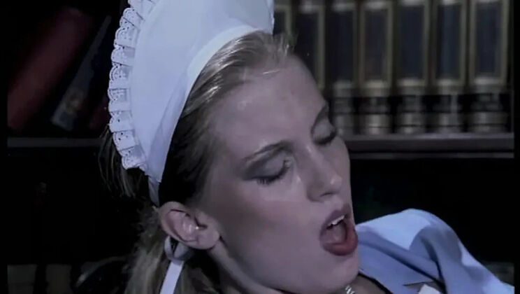 Big Black Cock Fills The Maid's Tight Ass