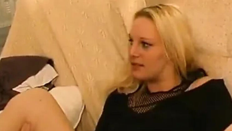Kelly Gets Extra Anal in Steamy Threesome with Older Guy and Blonde Friend