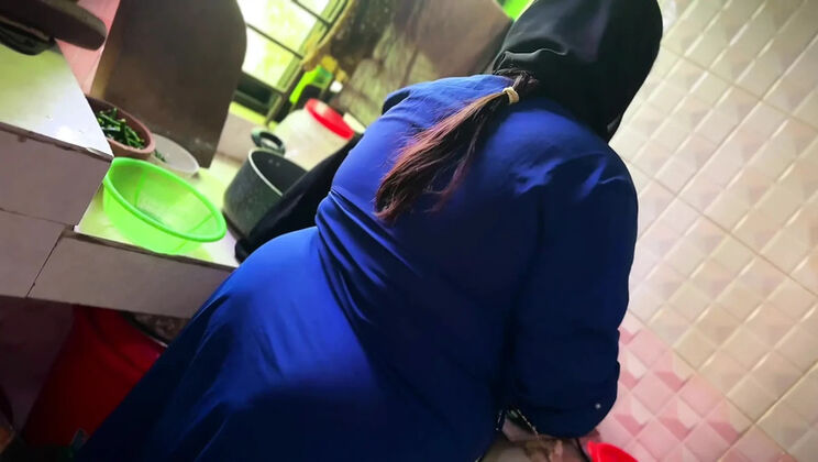 Hot Desi Wife Fucked By Husband's Friend In The Kitchen While Cooking
