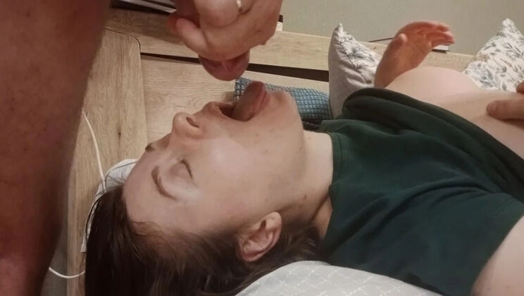 Annette Swallow Kisses After Huge Cumshot