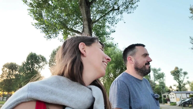 Hungarian MILF Gets Fucked and Deep Throated at a Campsite