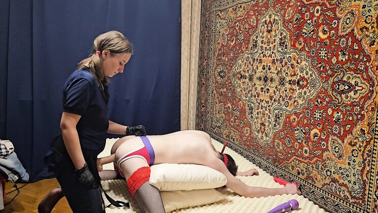 Anastasia Mistress Dominates Sissy Amateur With Strap On