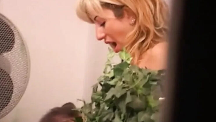 Blonde MILF Takes Huge Cock, Cum In Her Mouth