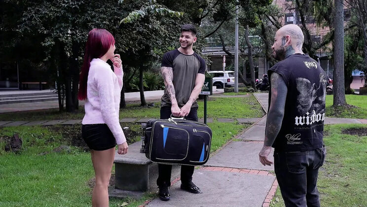 Redhead MILF Gets a Threesome with Her Husband and Brother-in-law Until She Takes Every Drop