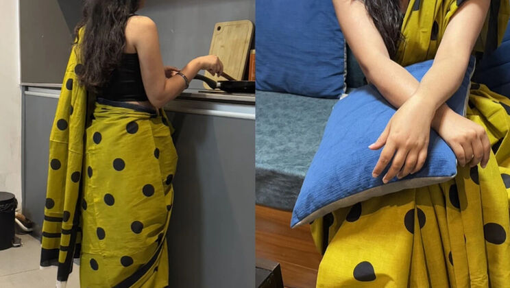 Mani Bhabhi alone in room, hot sex with friend, cum in mouth