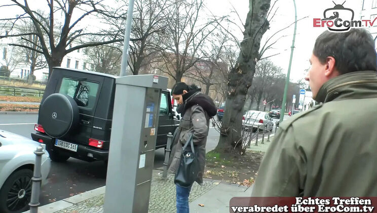 Skinny German Teen Coco Kiss Street Sex Casting