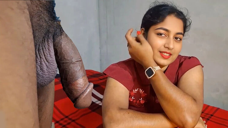 Indian Desi Hot Stepsister Watches Fucking Video, Stepbrother Gives Real Pleasure